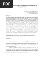 Os Jovens e as Objetivações Das Emoções e Sentimentos