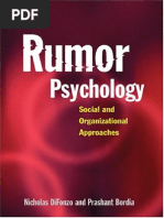 Nicholas Difonzo, Prashant Bordia Rumor Psychology Social and Organizational Approaches 2006[1]
