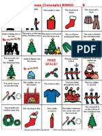 Christmas Concepts Bingo Game Board B