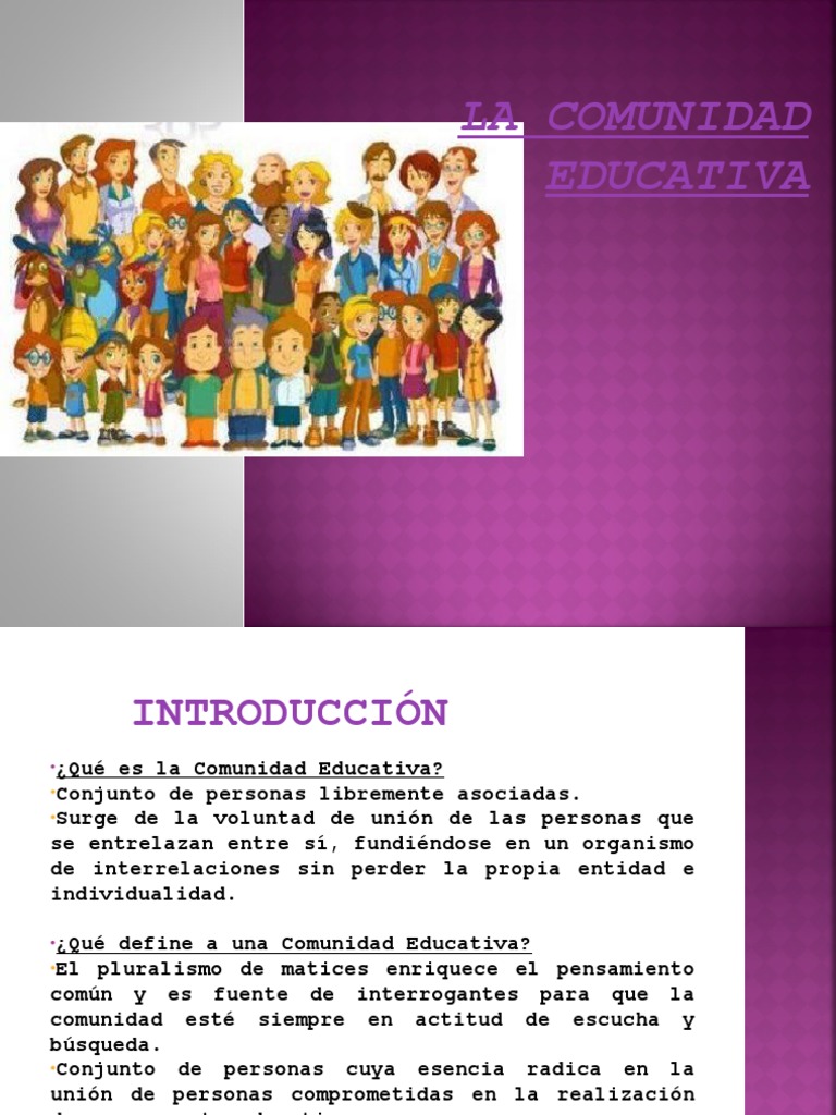La Comunidad Educativa | PDF | Maestros | Comunicación
