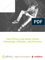 Teen Privacy and Safety Online - Knowledge, Attitudes, and Practices