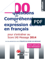 Compréhension Et Expression Écrite Du Français