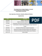 AGENDA DEL DIA Sector Agricultura, Silvicultura, Ganadería y Manejo de Residuos