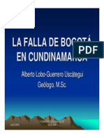 Falla de Bogota en Cundinamarca Presentacion