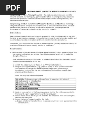 Wgu Ebp Tasks Evidence Based Medicine Academic Journal