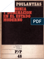 N. Poulantzas - Hegemonía y Dominación en El Estado Moderno