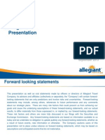 Allegiant Travel Company Management Presentation - September 2013 PDF