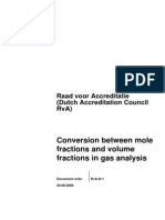 Mole Fraction Volume Fraction