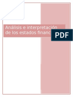 Análisis e interpretación de los estados financieros