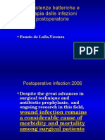 Resistenze Batteriche e Terapia Delle Infezioni Postoperatorie