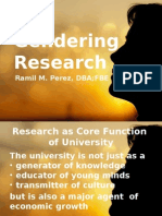 Gendering Research: Ramil M. Perez, DBA FBE