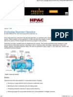 HPAC_ Evaluating Deaerator Operation