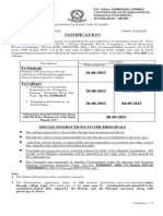 Osmania University Ug Degree Supply Sep 2015 Exam Notification 13 8 2015 PDF