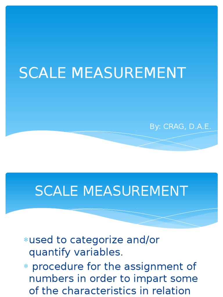Understanding Scale Measurement Types | PDF