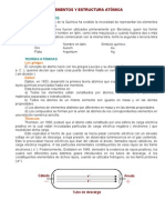 Elementos y Estructura Atomica