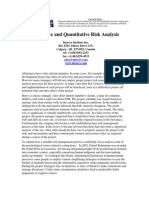 Qualitative and Quantitative Risk Analysis