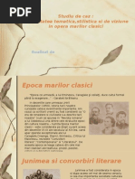 Studiu De Caz Diversitate Tematica Stilistica Si De Viziune In Opera Marilor Clasici