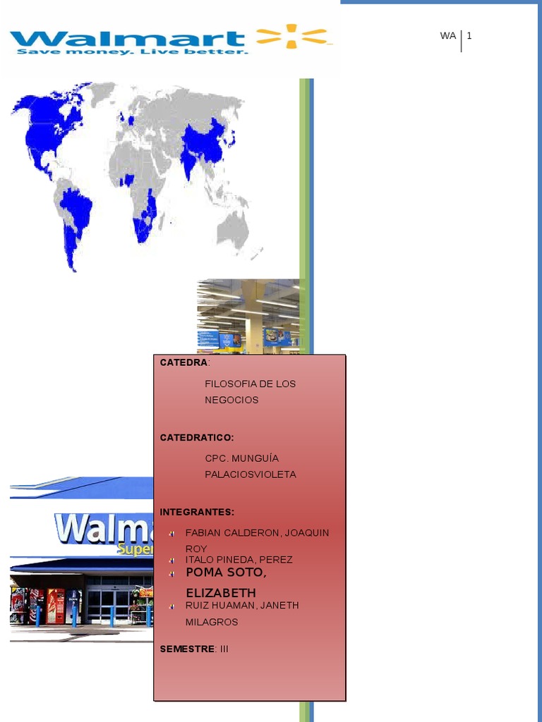 Wal Mart Store PDF Walmart Economias