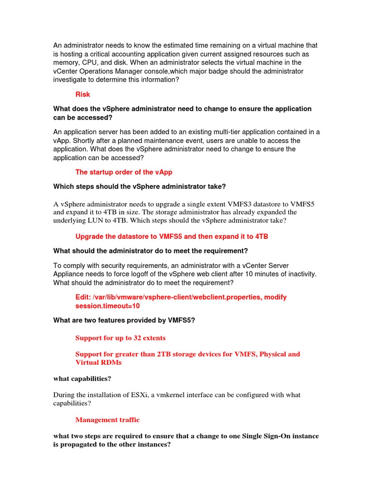 vSphere Administration Best Practices Guide | PDF | Computers