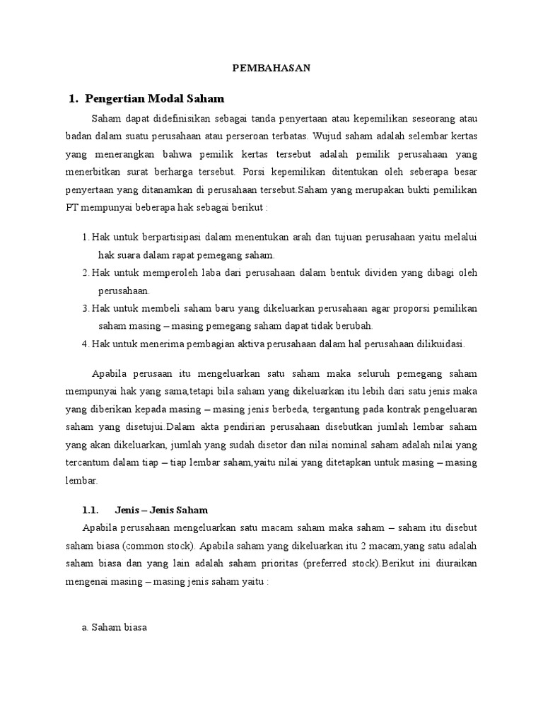 Contoh Soal Agio Dan Disagio Saham Contoh Soal Terbaru