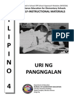 FIL 4 MISOSA - Uri NG Pangngalan