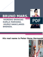 Bruno Mars.: Moreno Bringas Karla Mariana. Muñiz Nanclares Brenda