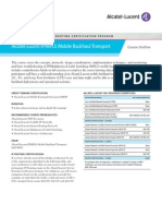 MPLS Mobile Backhaul CourseOutline