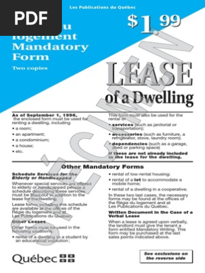 quebec lease laws