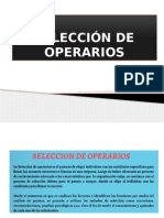 Selección de Operarios