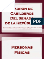 Padrón de Cabilderos del Senado de la República