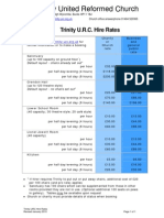 Trinity URC Hire Rates Jan2010