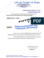 CO N.º 478 FUTEBOL 7_FICHA DE PARTICIPAÇÃO EM PROVAS OFICIAIS 2015_2016