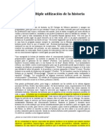 De La Multiple Utilizacion de La Historia Luis Gonzalez y Gonzalez