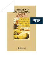 Abdolah, Kader - El Reflejo de Las Palabras