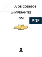 Tabela de Codigos Lampejantes GM