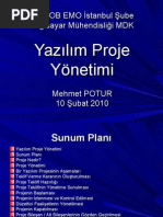 Yazılım Proje Yönetimi