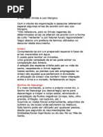 Ervas e Seu Uso Litúrgico