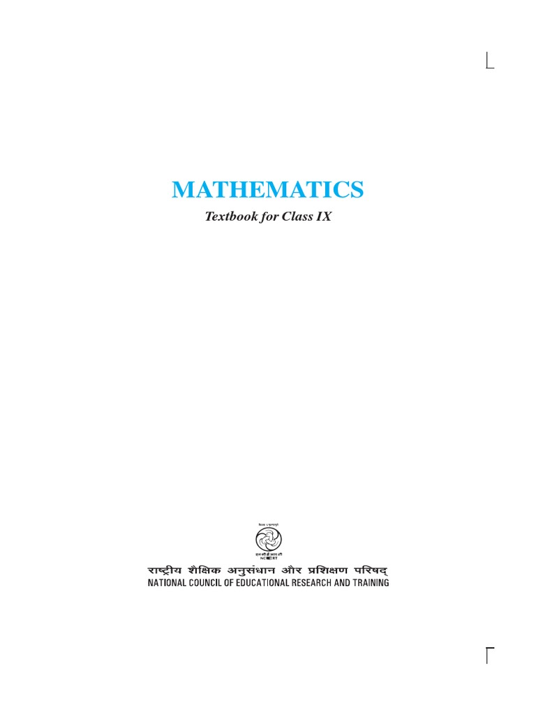 Class IX Mathematics Textbook Guide | PDF