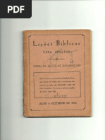 Lições Bíblicas - 1970 - 2° Semestre