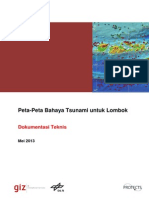 Dokumentasi Teknis Peta-Peta Bahaya Tsunami Untuk Lombok