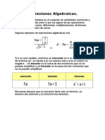 Expresiones Algebraicas