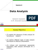 Session - 6 Statistics and Data Analysis