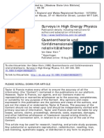 Surveys in High Energy Physics: To Cite This Article: Von Oskar Klein (1986) Quantentheorie Und Fünfdimensionale