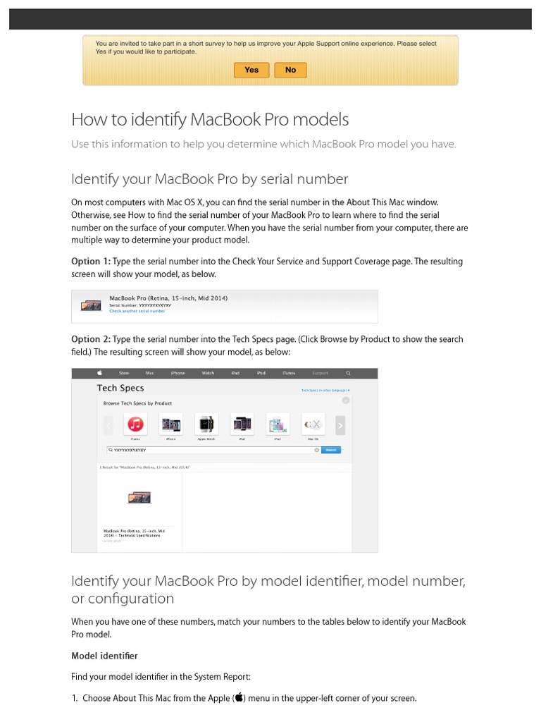 How to Identify MacBook Pro Models | Computer Companies Of The United