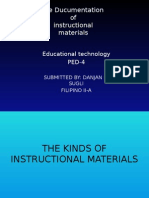 The Ducumentation of Instructional Materials: Educational Technology PED-4
