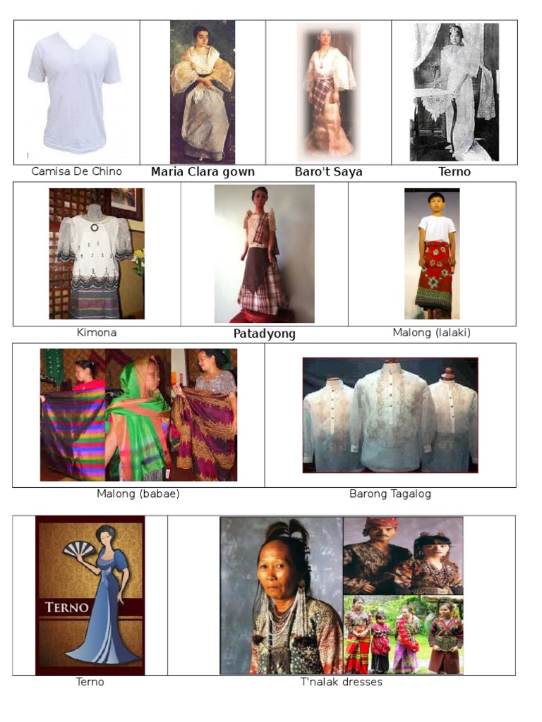 Filipino Traditional Costume PDF Fashion Accessories Philippines