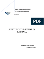 Certificatul Verde in Letonia