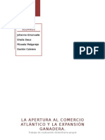 Rresumen La Apertura Al Comercio Atlántico y La Expancion Ganadera Cap 2 R Hora