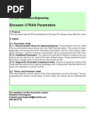 Ericsson UTRAN P6 Parameters