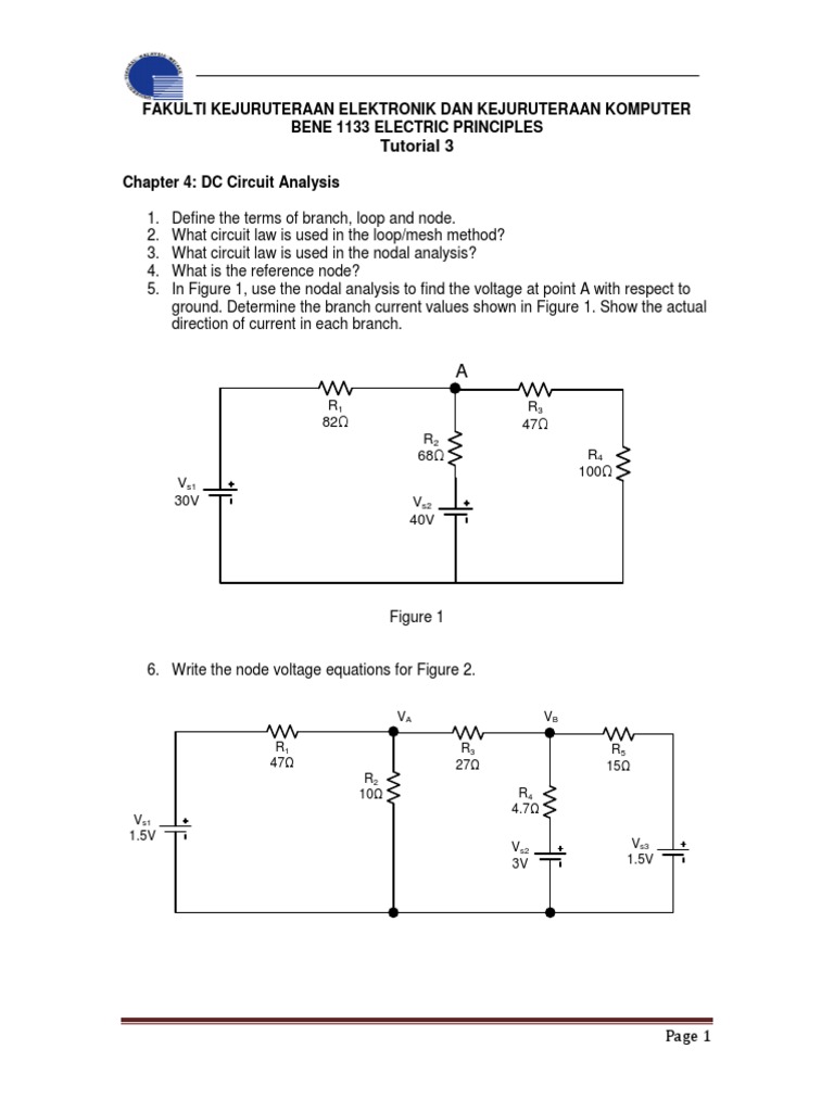 DC Circuit Analysis Tutorial Guide | PDF | Science & Mathematics